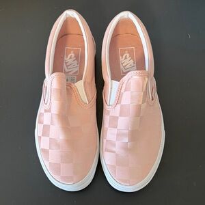 NWOT Vans Pink Slip-On Shoes
